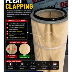 Pleat Clapping pada Filter Industri: Kenali Penyebab Sebelum Terlambat